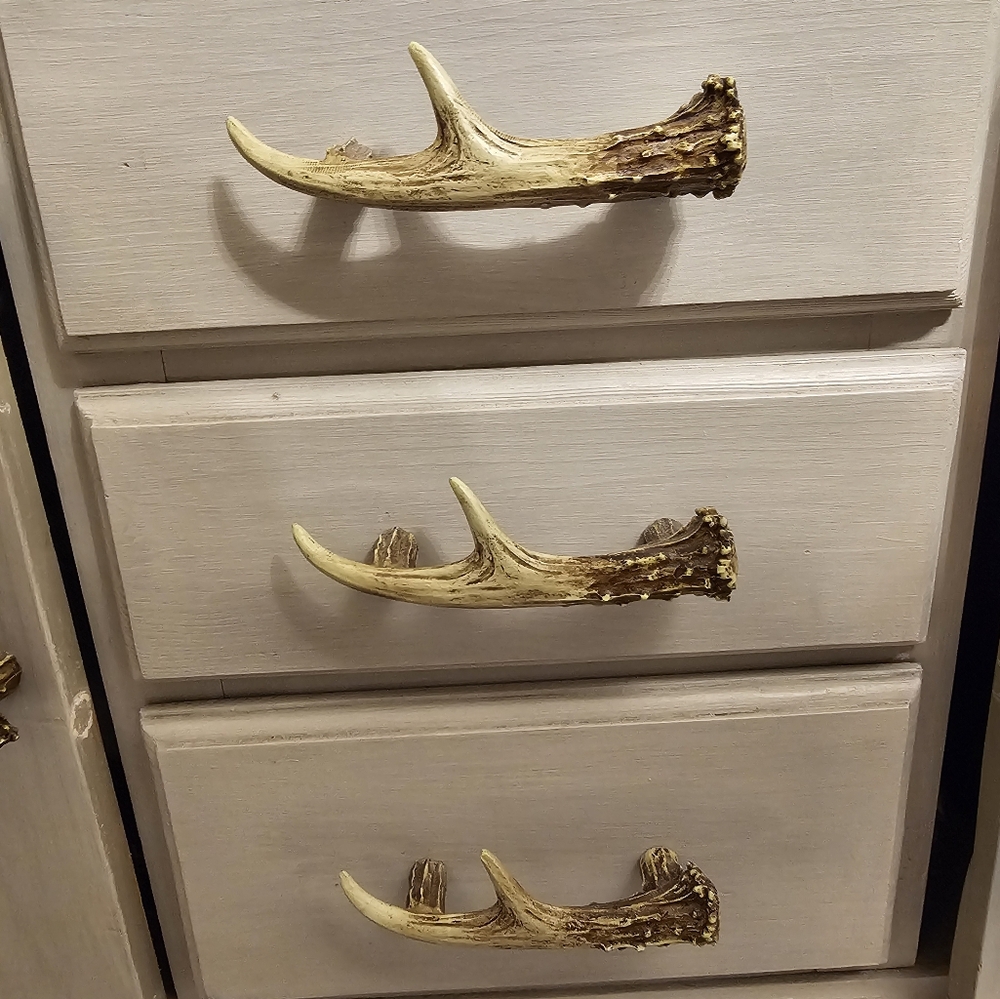 Faux Deer Antler drawer pulls
